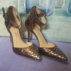 Jessica Simpson ankle strap heels